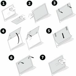 Tablet Schutzfolien Kensington Blickschutzfilter (schwarz, IPad Pro 10,5" 2017, Selbstklebend, 2-Fach) -Tablet-Zubehör Verkäufe Kensington Blickschutzfilter@@pnukao 3