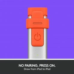 Grafiktablett Stifte Logitech Crayon, Eingabestift (silber/orange, Für Alle Ab 2018 Veröffentlichten IPads) -Tablet-Zubehör Verkäufe Logitech Crayon Eingabestift@@1500097 5