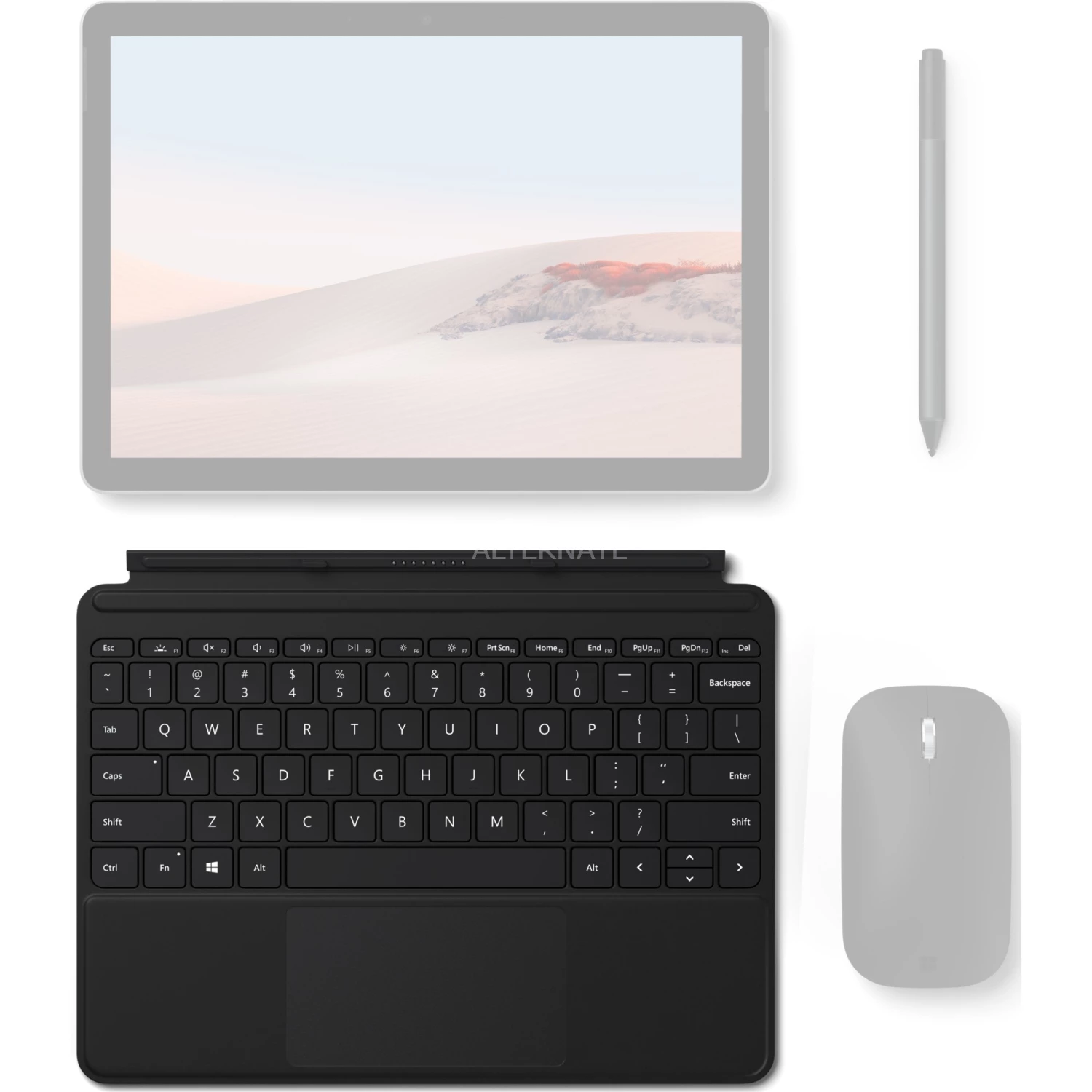 Tastaturen Microsoft Surface Go Type Cover, Tastatur (schwarz, DE-Layout, Für Surface Go 3, Surface Go 2 Und Surface Go) – Bild 2