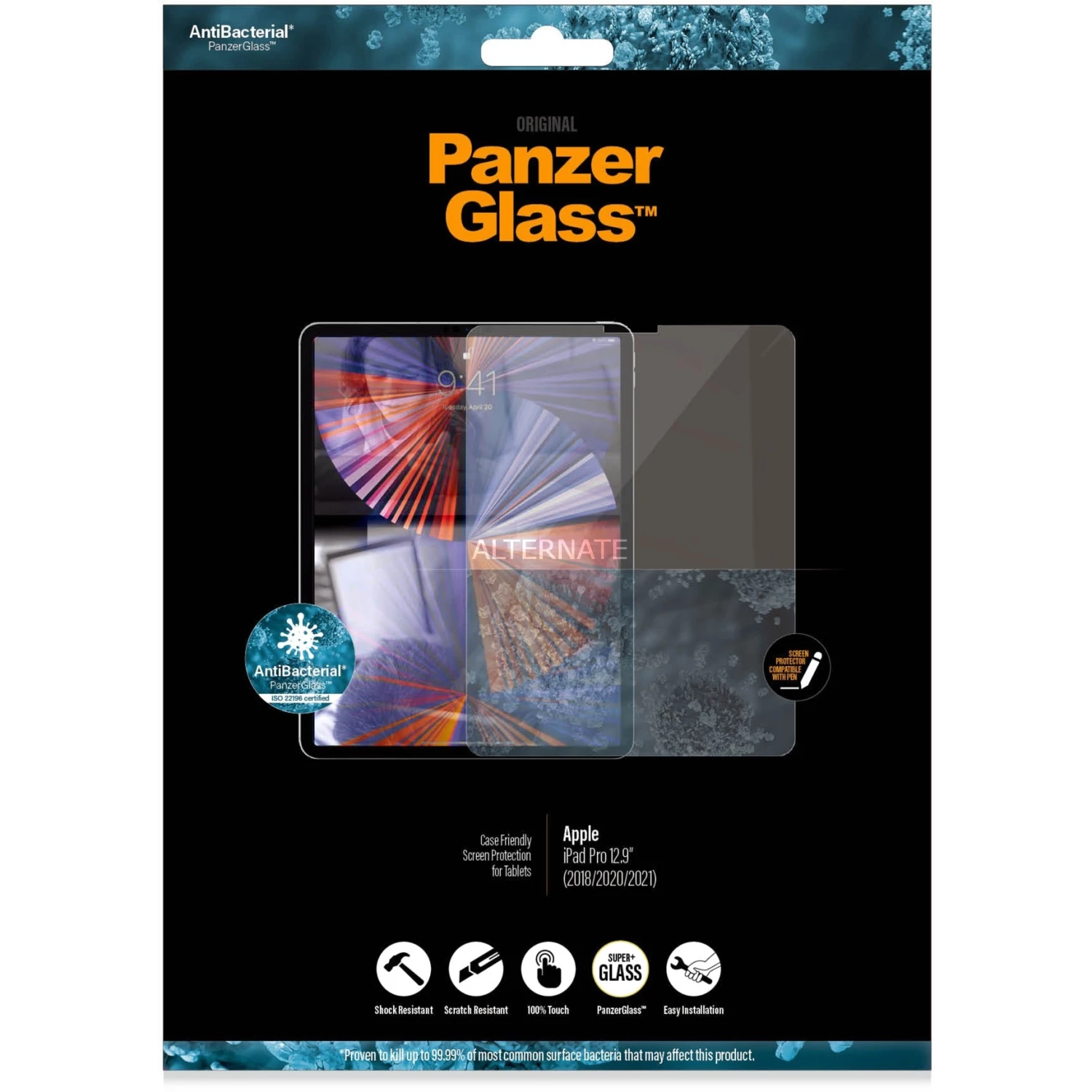 Tablet Schutzfolien PanzerGlass Displayschutz, Schutzfolie (transparent, IPad Pro 12,9" (4. / 3.Generation)) 4 Tablet Schutzfolien PanzerGlass Displayschutz, Schutzfolie (transparent, IPad Pro 12,9" (4. / 3.Generation)) – Bild 2