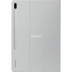 Tablet Taschen SAMSUNG Book Cover, Tablethülle (hellgrau, Samsung Galaxy Tab S7+ / FE)
